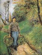Camille Pissarro Mention hay farmer Germany oil painting artist
